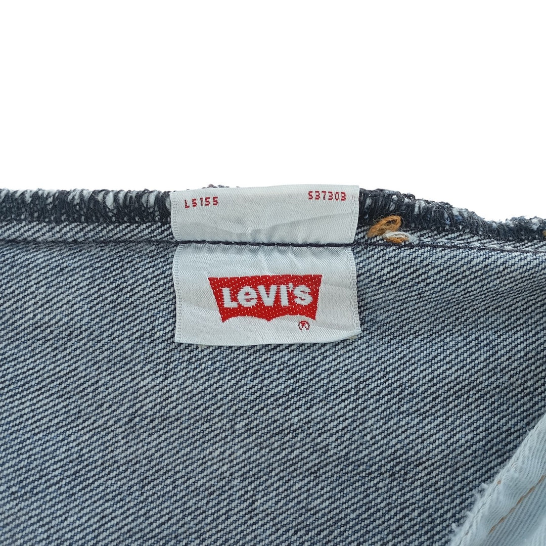 Levi's 501 straight denim pants for men, size W33 cotton blue type Vintage Second Hand