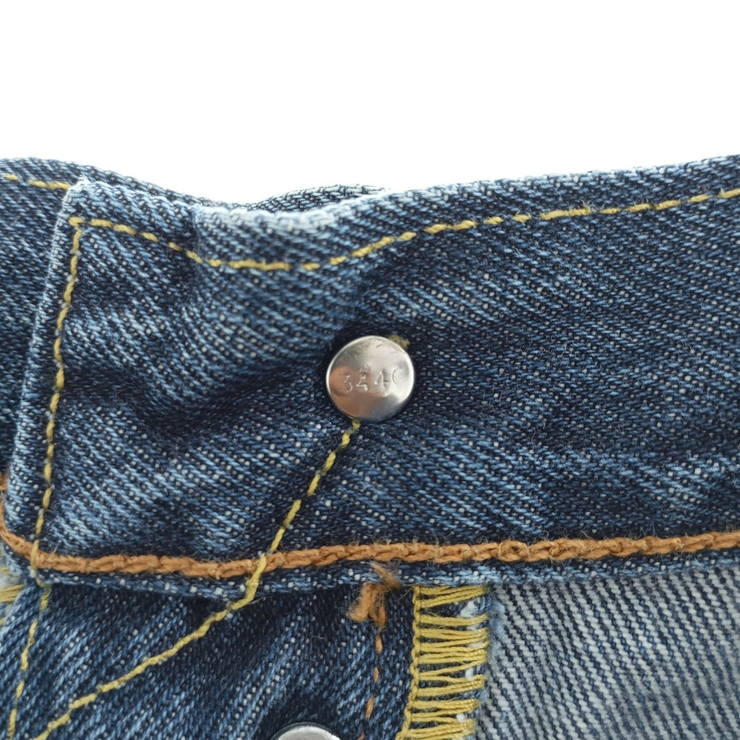Levi's 501 straight denim pants for men, size W33 cotton blue type Vintage Second Hand