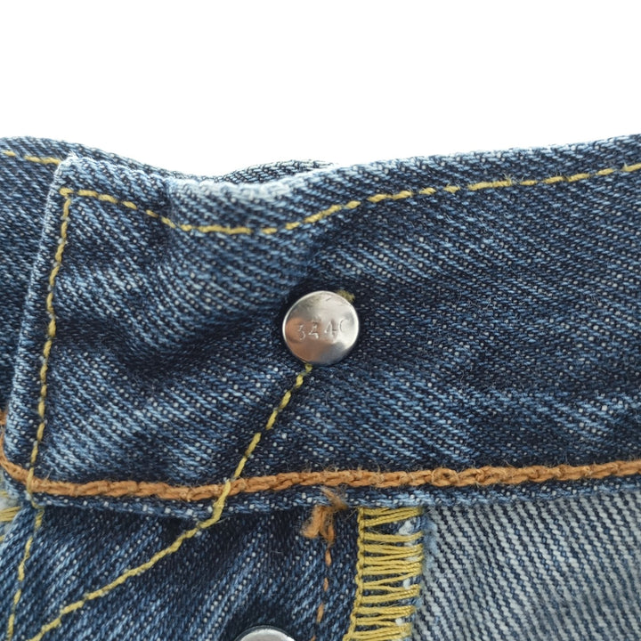 Levi's 501 straight denim pants for men, size W33 cotton blue type Vintage Second Hand