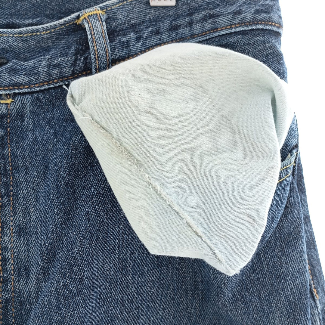 Levi's 501 straight denim pants for men, size W33 cotton blue type Vintage Second Hand