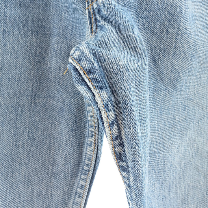 90'S Levi's 701-0193 Straight-leg Denim Pants, Made in USA, Women's Size L (W28), Button Fly, Vintage cotton blue type Vintage Second Hand