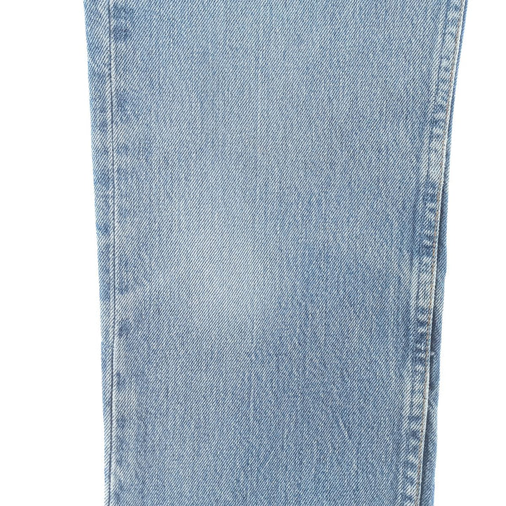 90'S Levi's 701-0193 Straight-leg Denim Pants, Made in USA, Women's Size L (W28), Button Fly, Vintage cotton blue type Vintage Second Hand