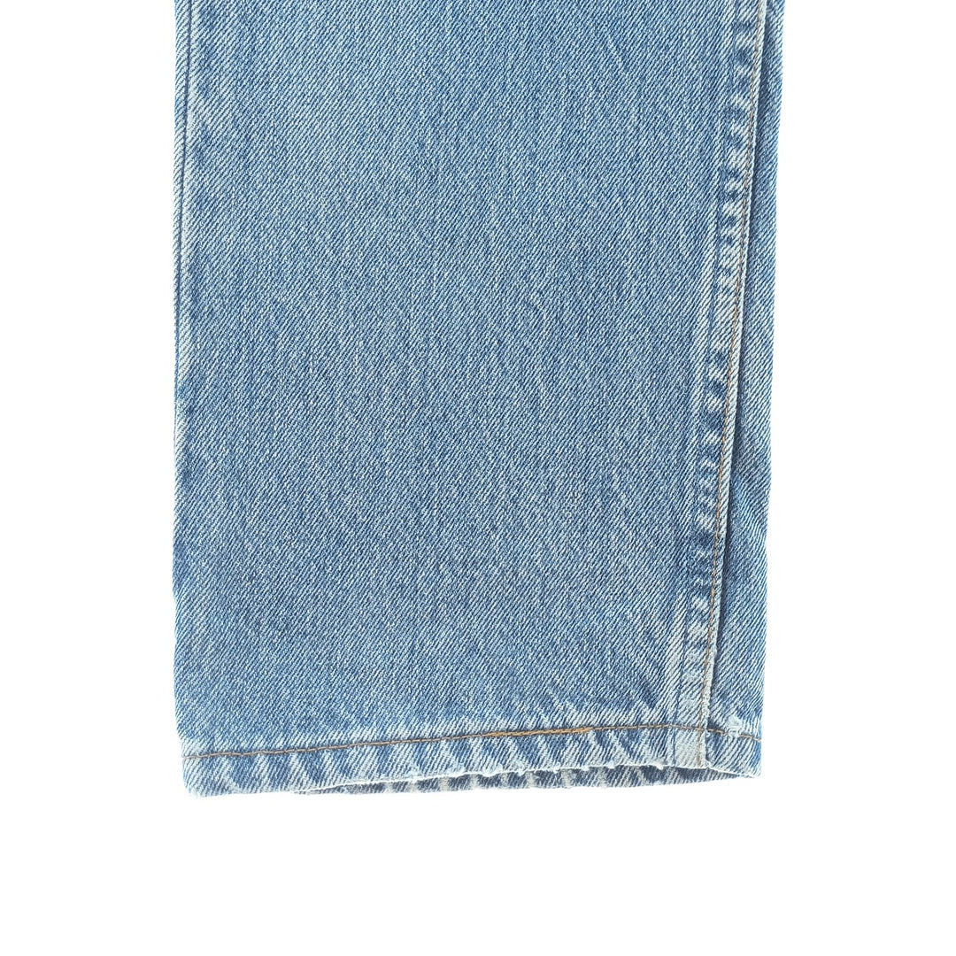 90'S Levi's 701-0193 Straight-leg Denim Pants, Made in USA, Women's Size L (W28), Button Fly, Vintage cotton blue type Vintage Second Hand