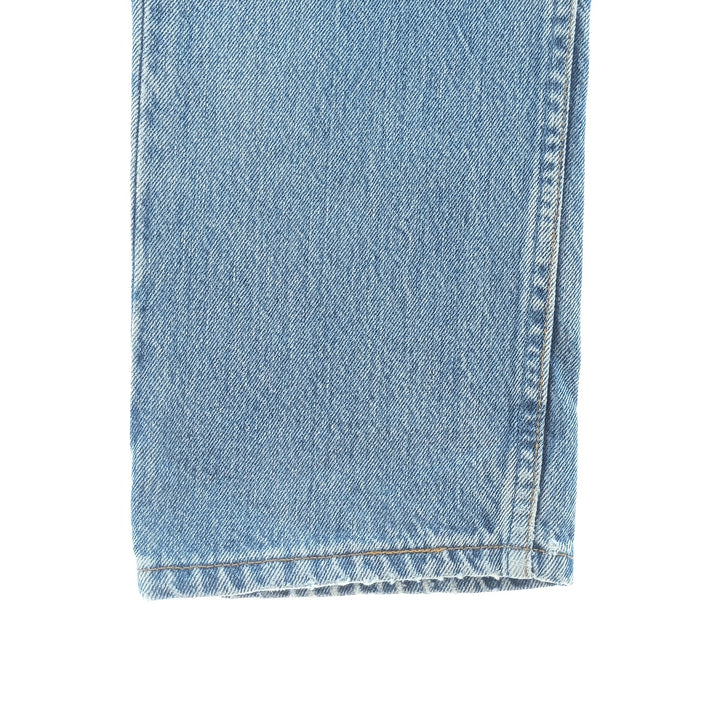 90'S Levi's 701-0193 Straight-leg Denim Pants, Made in USA, Women's Size L (W28), Button Fly, Vintage cotton blue type Vintage Second Hand
