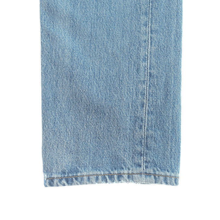 90'S Levi's 701-0193 Straight-leg Denim Pants, Made in USA, Women's Size L (W28), Button Fly, Vintage cotton blue type Vintage Second Hand