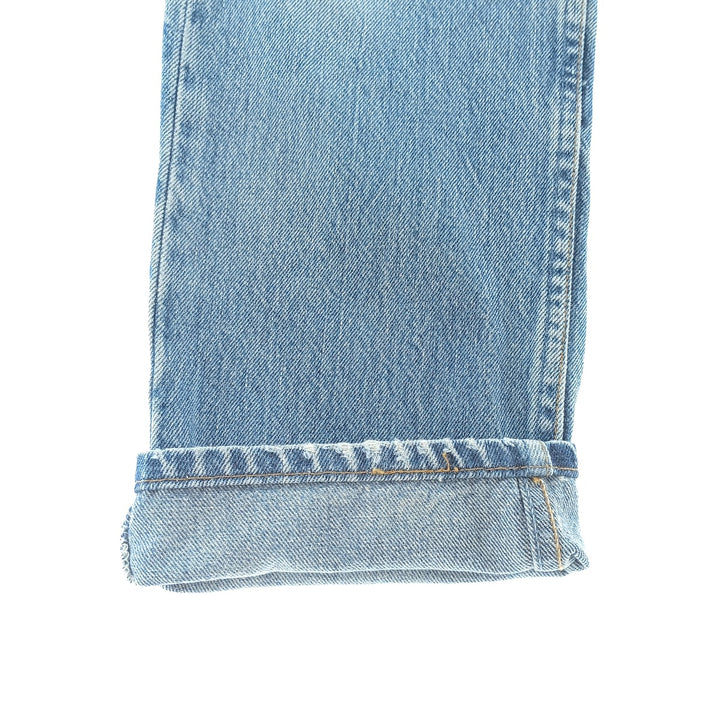 90'S Levi's 701-0193 Straight-leg Denim Pants, Made in USA, Women's Size L (W28), Button Fly, Vintage cotton blue type Vintage Second Hand