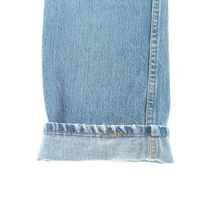 90'S Levi's 701-0193 Straight-leg Denim Pants, Made in USA, Women's Size L (W28), Button Fly, Vintage cotton blue type Vintage Second Hand