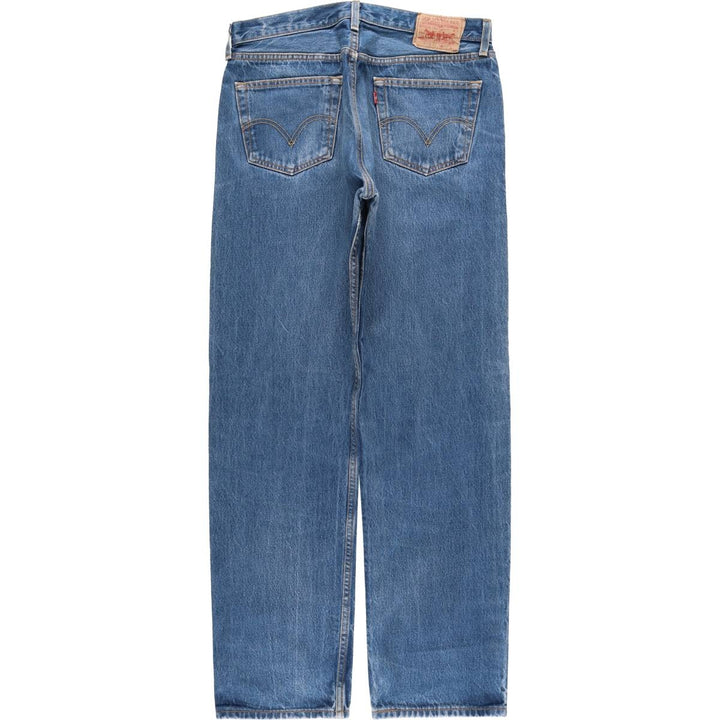 Levi's 501 straight denim pants for men, size W33 cotton blue type Vintage Second Hand