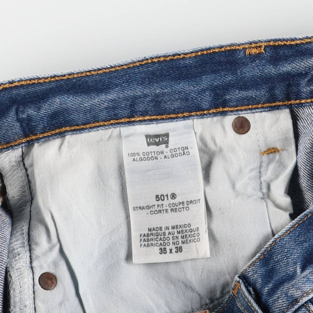 Levi's 501 straight denim pants for men, size W33 cotton blue type Vintage Second Hand