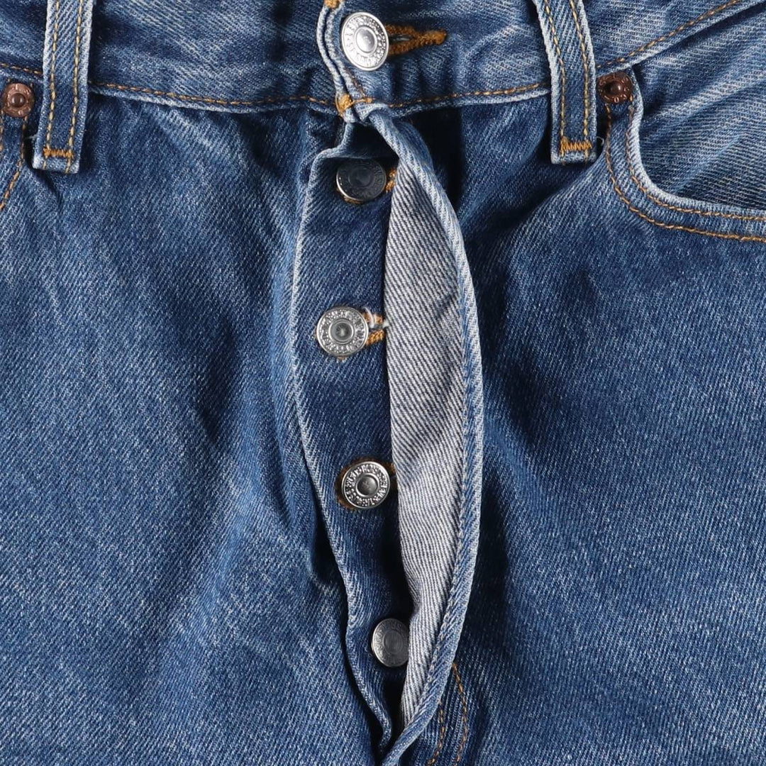 Levi's 501 straight denim pants for men, size W33 cotton blue type Vintage Second Hand