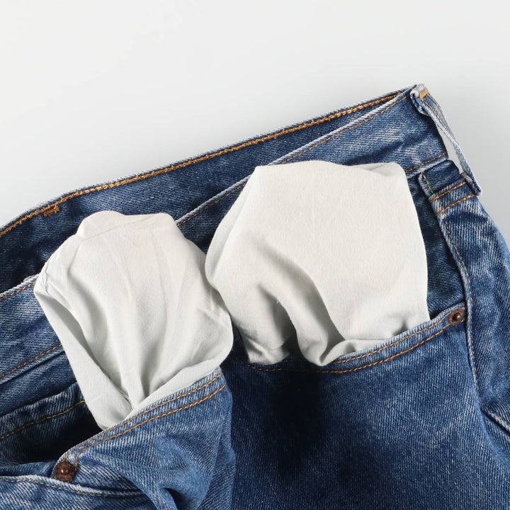 Levi's 501 straight denim pants for men, size W33 cotton blue type Vintage Second Hand