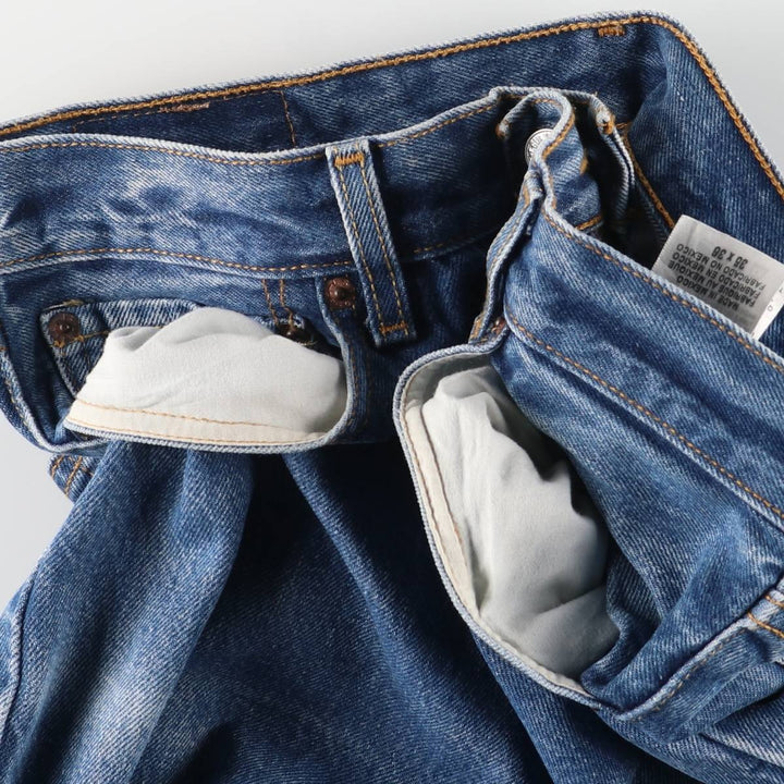 Levi's 501 straight denim pants for men, size W33 cotton blue type Vintage Second Hand