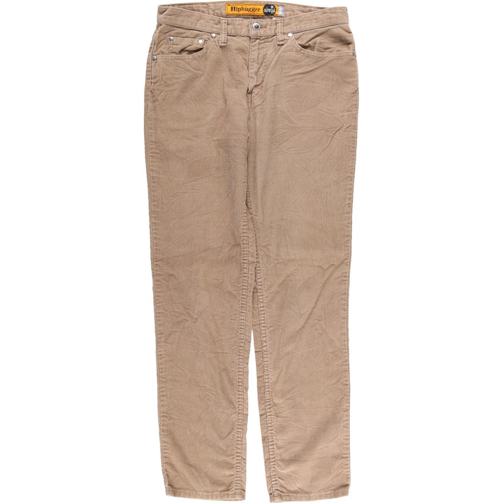 Vintage 80s-90'S Levi's Silver Tab Hiphugger Corduroy Pants, Men's, Size W31 cotton Beige type Vintage Second Hand