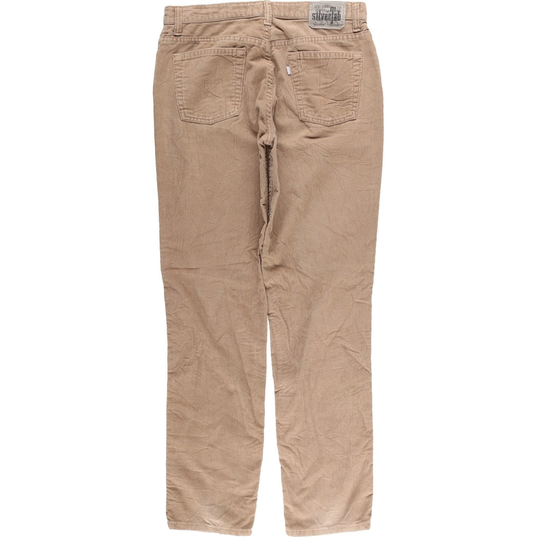 Vintage 80s-90'S Levi's Silver Tab Hiphugger Corduroy Pants, Men's, Size W31 cotton Beige type Vintage Second Hand
