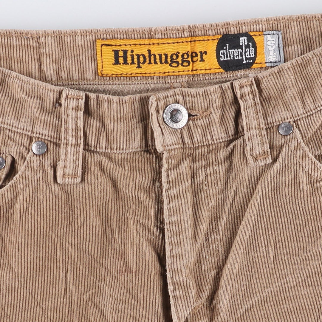 Vintage 80s-90'S Levi's Silver Tab Hiphugger Corduroy Pants, Men's, Size W31 cotton Beige type Vintage Second Hand