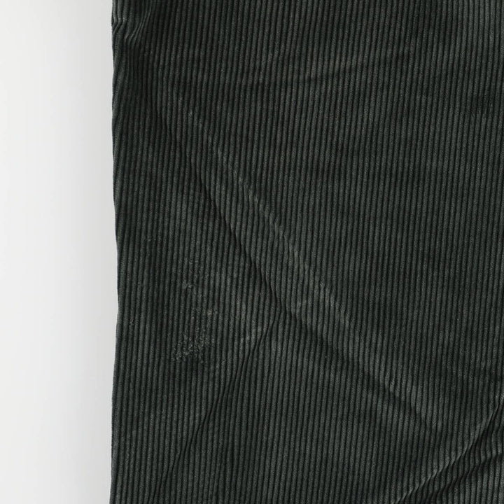 Brooks Brothers ELLIOT Wide-Ribbed Two-Pleated Corduroy Pants, Men's, Size W35 cotton Green type dark green Vintage Second Hand