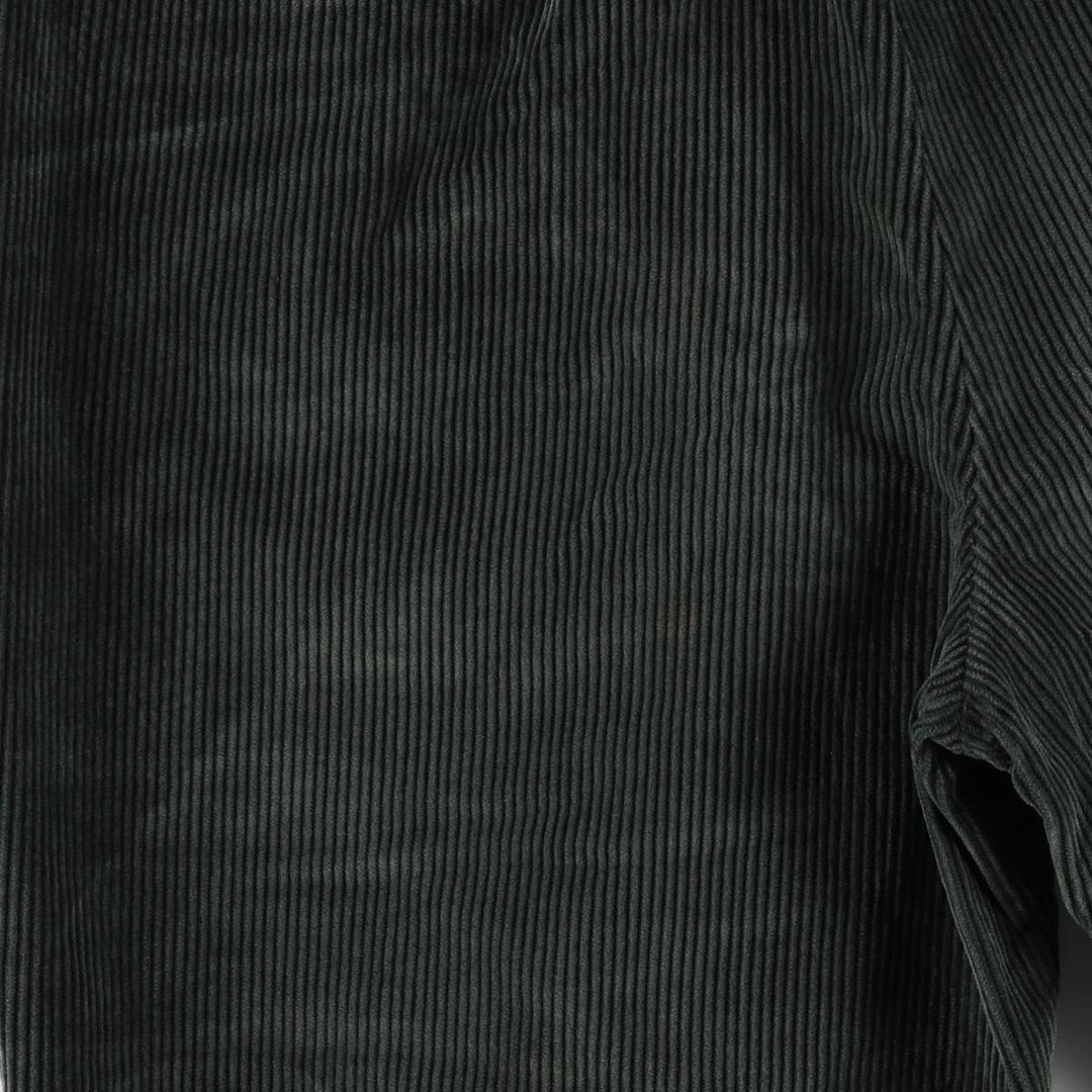 Brooks Brothers ELLIOT Wide-Ribbed Two-Pleated Corduroy Pants, Men's, Size W35 cotton Green type dark green Vintage Second Hand