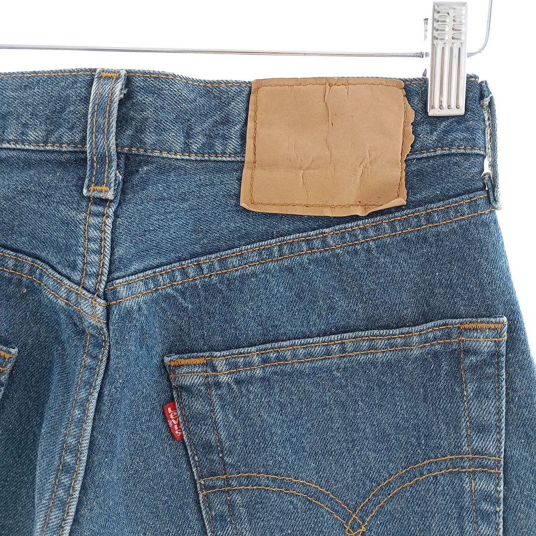 90'S Levi's 501 Straight Denim Pants Made in USA Women's L (w28) Vintage unclear blue type Vintage Second Hand