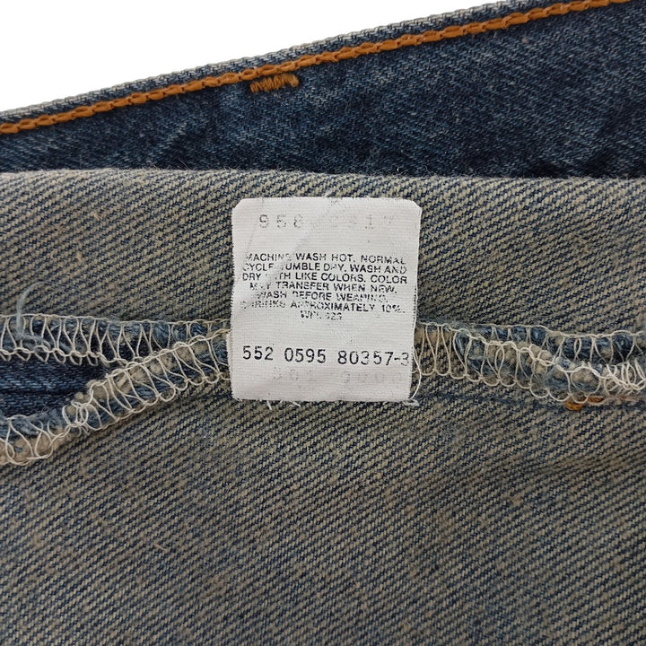 90'S Levi's 501 Straight Denim Pants Made in USA Women's L (w28) Vintage unclear blue type Vintage Second Hand