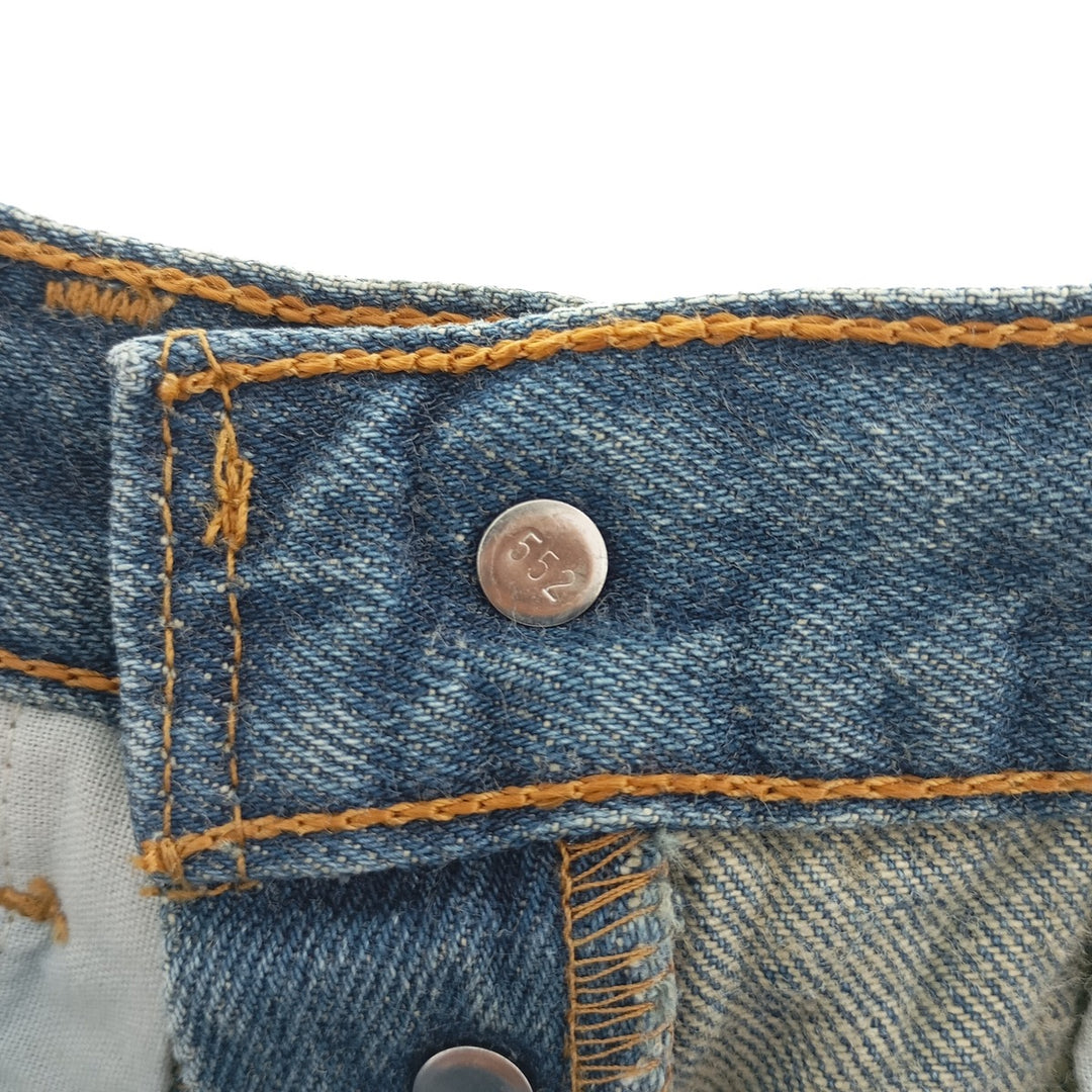 90'S Levi's 501 Straight Denim Pants Made in USA Women's L (w28) Vintage unclear blue type Vintage Second Hand