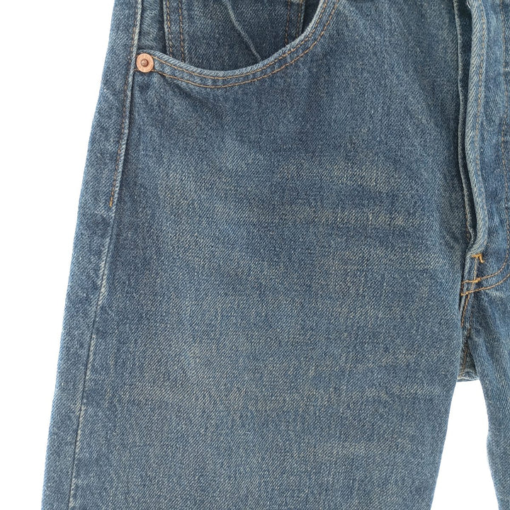 90'S Levi's 501 Straight Denim Pants Made in USA Women's L (w28) Vintage unclear blue type Vintage Second Hand