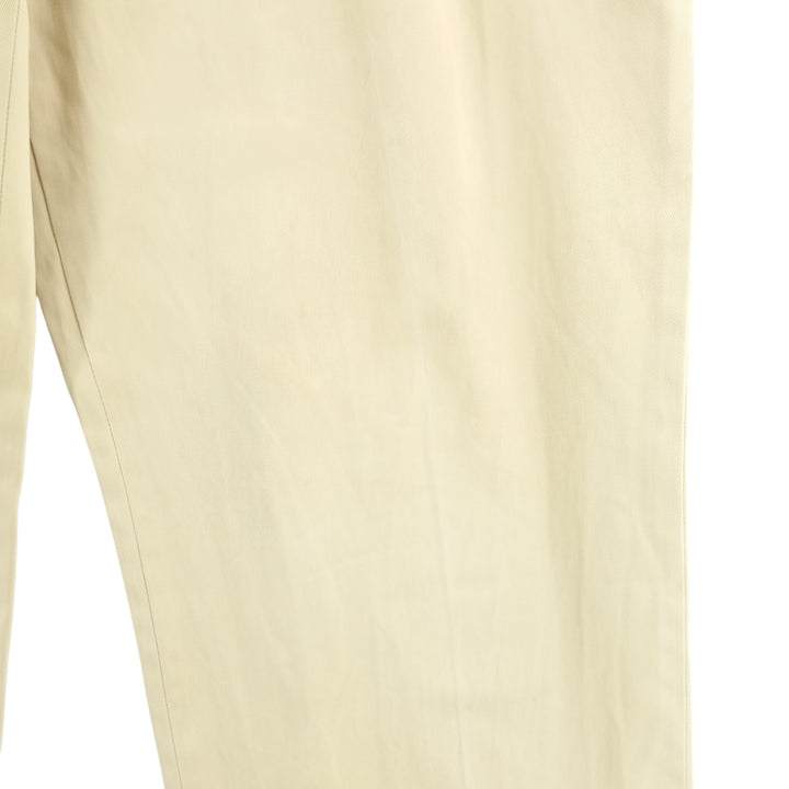 Brooks Brothers 1818 Two-Pleated Chino Pants, Men's, Size W33 cotton Beige type Vintage Second Hand