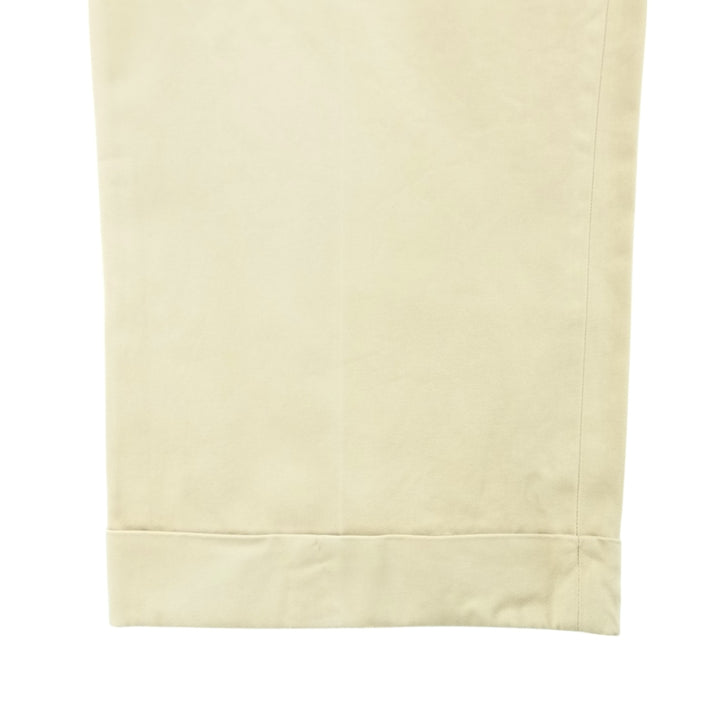 Brooks Brothers 1818 Two-Pleated Chino Pants, Men's, Size W33 cotton Beige type Vintage Second Hand