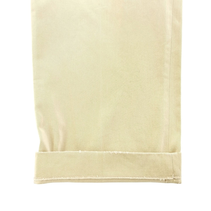 Brooks Brothers 1818 Two-Pleated Chino Pants, Men's, Size W33 cotton Beige type Vintage Second Hand