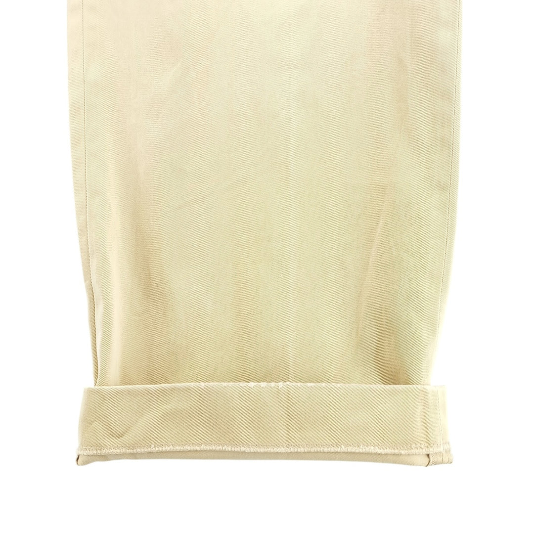 Brooks Brothers 1818 Two-Pleated Chino Pants, Men's, Size W33 cotton Beige type Vintage Second Hand