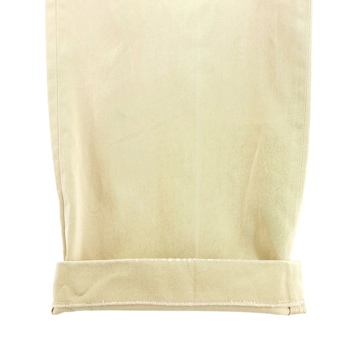 Brooks Brothers 1818 Two-Pleated Chino Pants, Men's, Size W33 cotton Beige type Vintage Second Hand