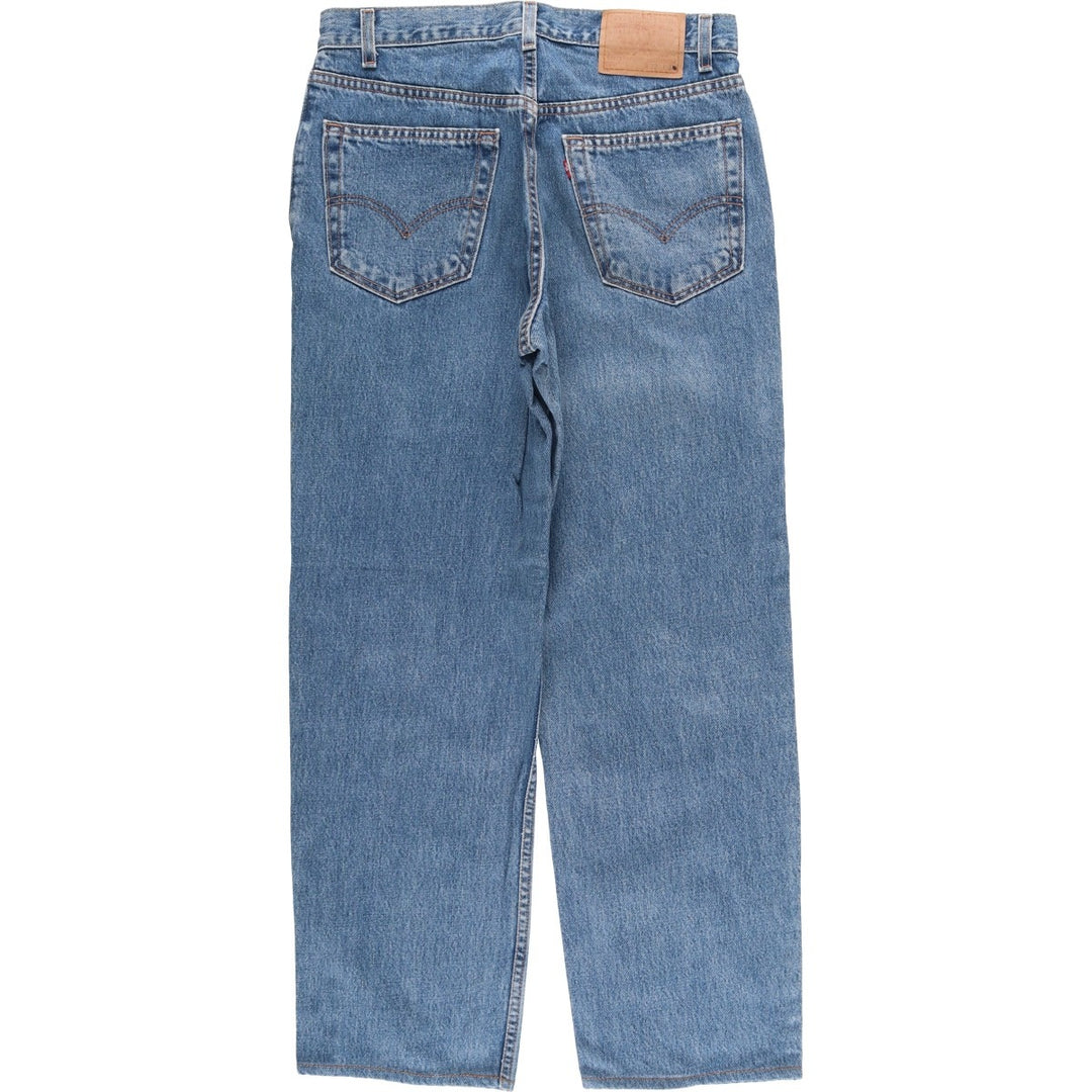 00'S Levi's 550 Relaxed Fit Tapered Denim Pants Made in USA Men's W31 cotton blue type Vintage Second Hand