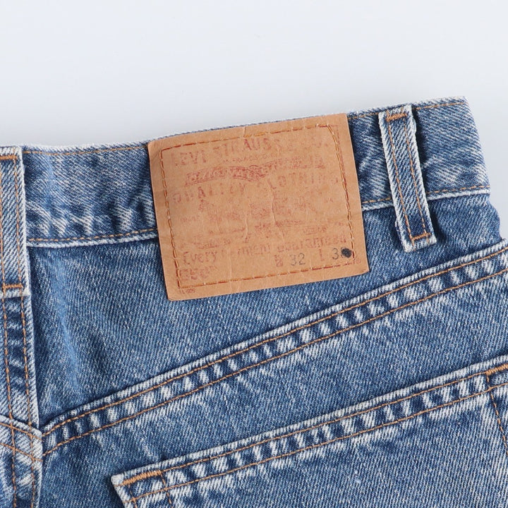 00'S Levi's 550 Relaxed Fit Tapered Denim Pants Made in USA Men's W31 cotton blue type Vintage Second Hand