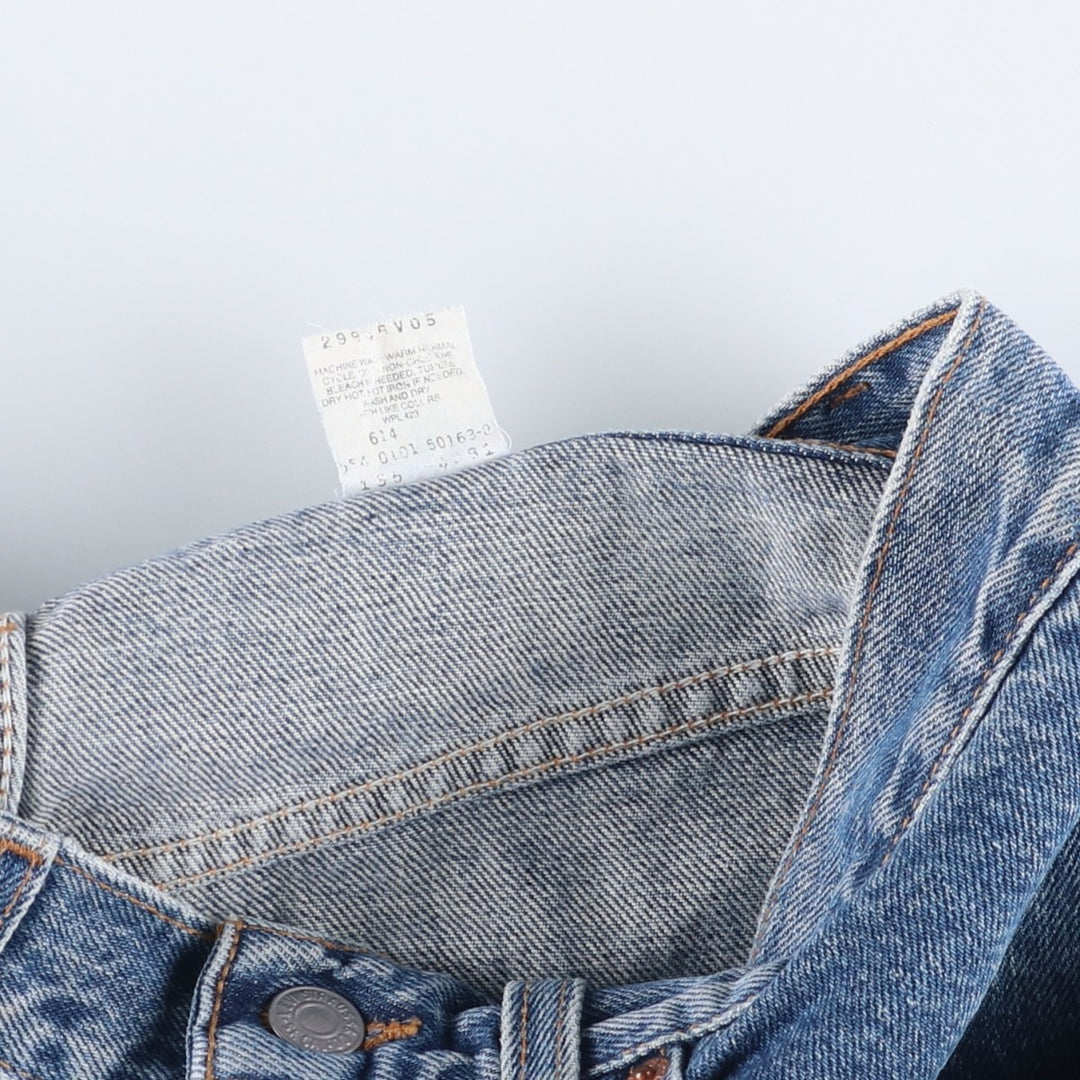 00'S Levi's 550 Relaxed Fit Tapered Denim Pants Made in USA Men's W31 cotton blue type Vintage Second Hand