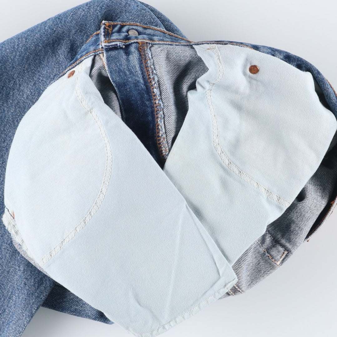 00'S Levi's 550 Relaxed Fit Tapered Denim Pants Made in USA Men's W31 cotton blue type Vintage Second Hand