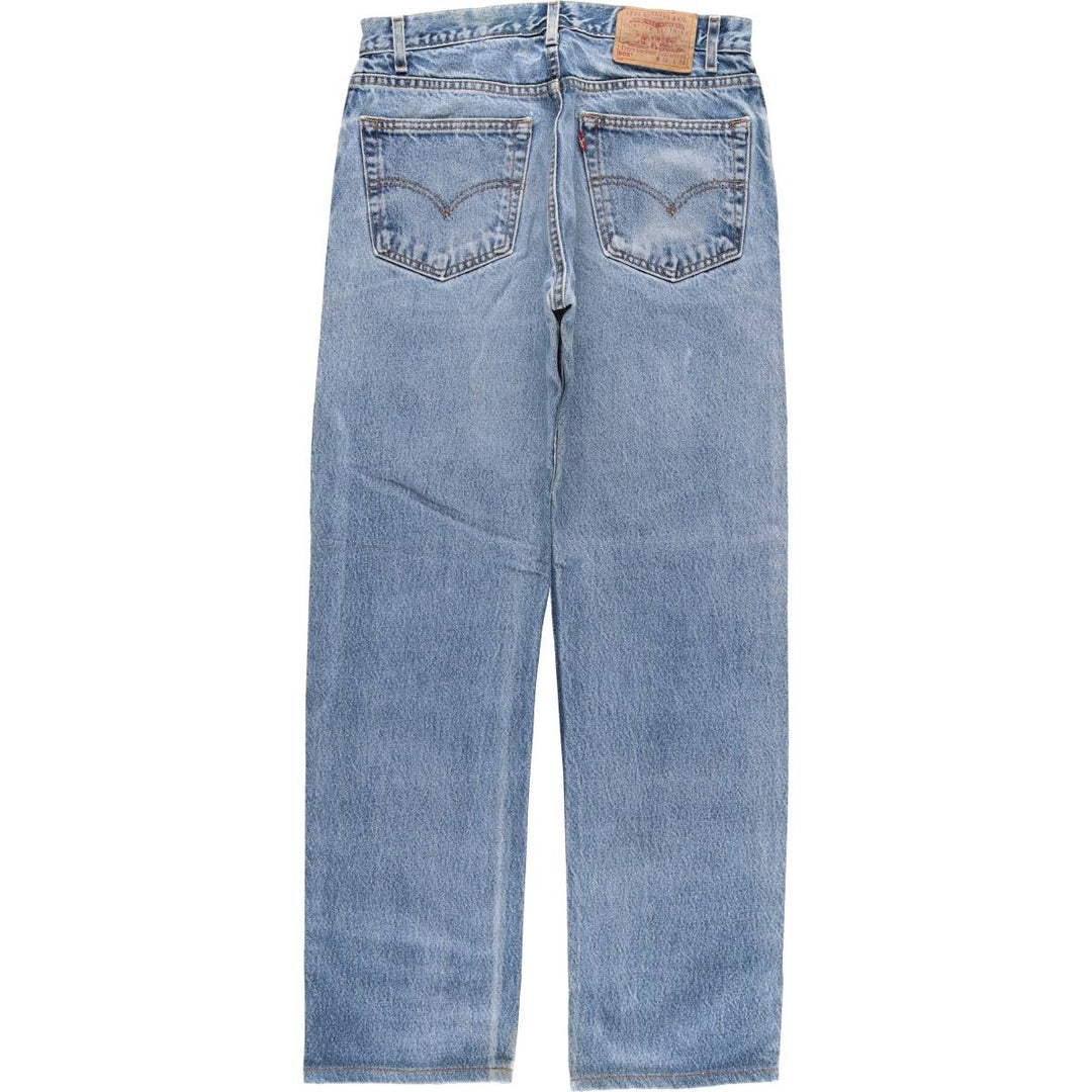 00'S Levi's 505 REGULAR FIT STRAIGHT LEG tapered denim pants for men, W30 equivalent cotton blue type Vintage Second Hand