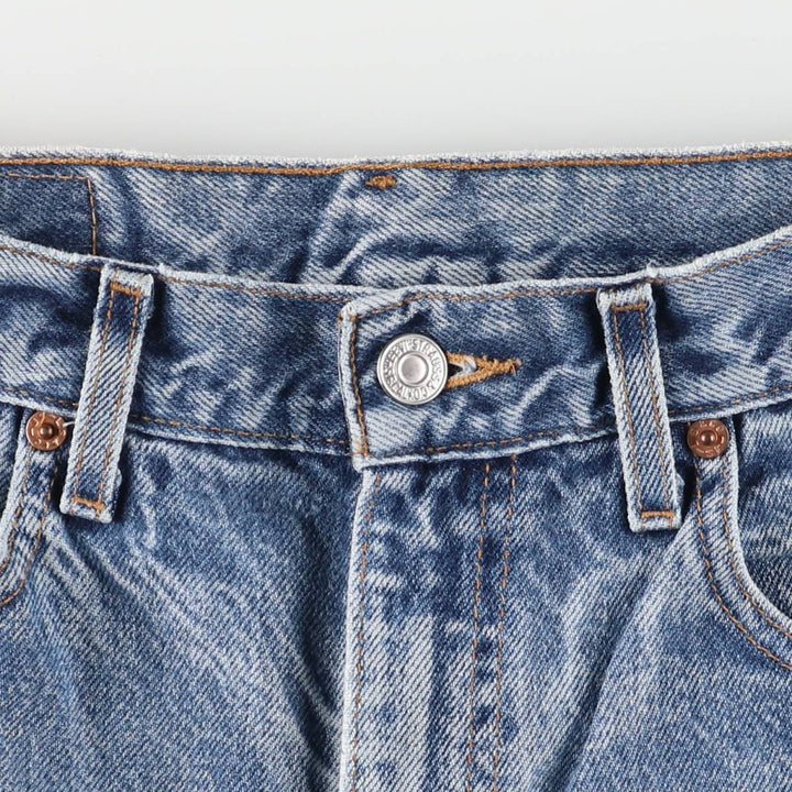 00'S Levi's 505 REGULAR FIT STRAIGHT LEG tapered denim pants for men, W30 equivalent cotton blue type Vintage Second Hand