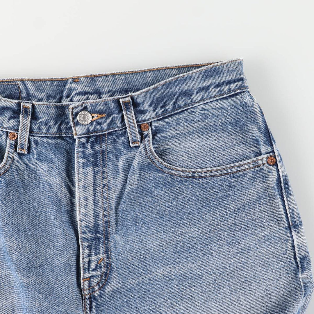 00'S Levi's 505 REGULAR FIT STRAIGHT LEG tapered denim pants for men, W30 equivalent cotton blue type Vintage Second Hand