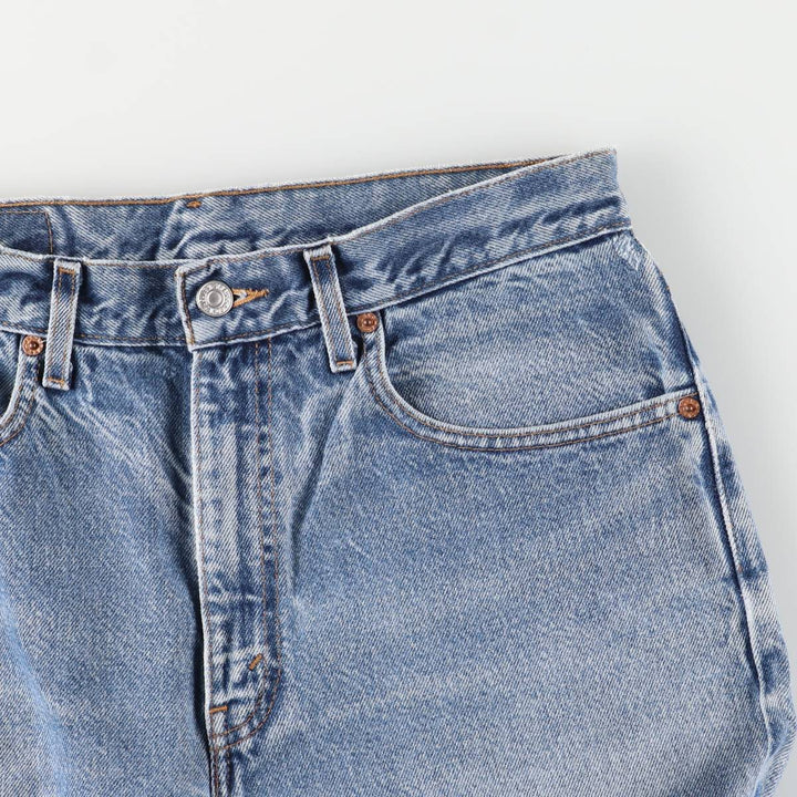 00'S Levi's 505 REGULAR FIT STRAIGHT LEG tapered denim pants for men, W30 equivalent cotton blue type Vintage Second Hand