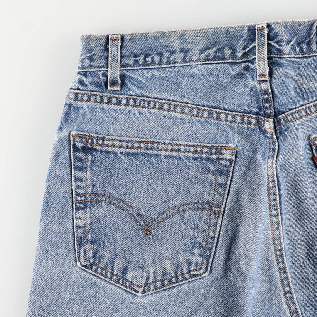 00'S Levi's 505 REGULAR FIT STRAIGHT LEG tapered denim pants for men, W30 equivalent cotton blue type Vintage Second Hand