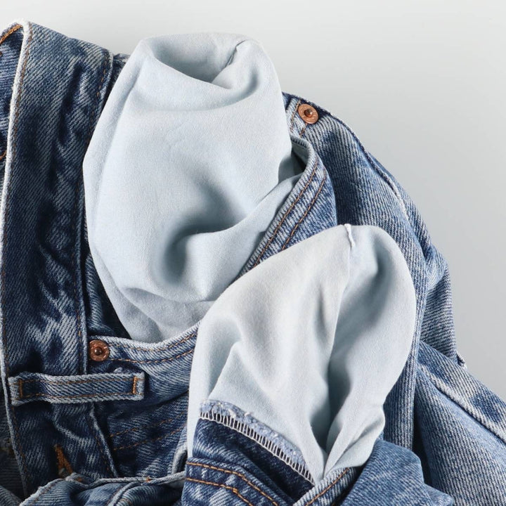 00'S Levi's 505 REGULAR FIT STRAIGHT LEG tapered denim pants for men, W30 equivalent cotton blue type Vintage Second Hand