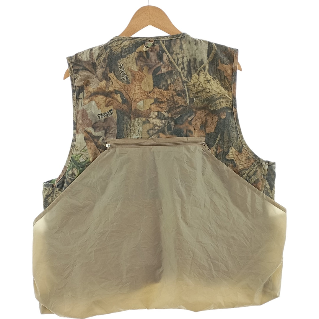 QUAIL UNLIMITED Camouflage Pattern Realtree Camo Hunting Vest, Men's XL (Vintage) cotton Khaki type sage green Vintage Second Hand