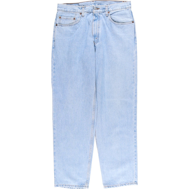 00'S Levi's 550 Relaxed Fit Black Denim Tapered Denim Pants Men's W34 cotton Blue type light blue Vintage Second Hand