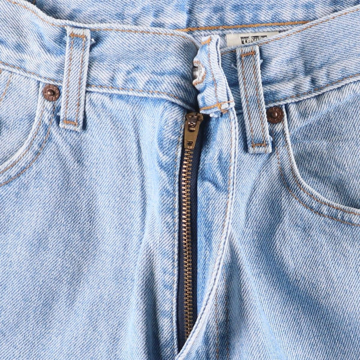 00'S Levi's 550 Relaxed Fit Black Denim Tapered Denim Pants Men's W34 cotton Blue type light blue Vintage Second Hand