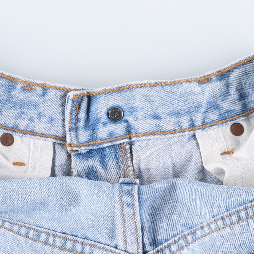 00'S Levi's 550 Relaxed Fit Black Denim Tapered Denim Pants Men's W34 cotton Blue type light blue Vintage Second Hand