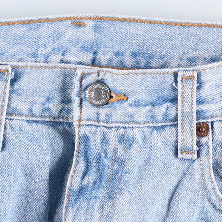 00'S Levi's 550 Relaxed Fit Black Denim Tapered Denim Pants Men's W34 cotton Blue type light blue Vintage Second Hand
