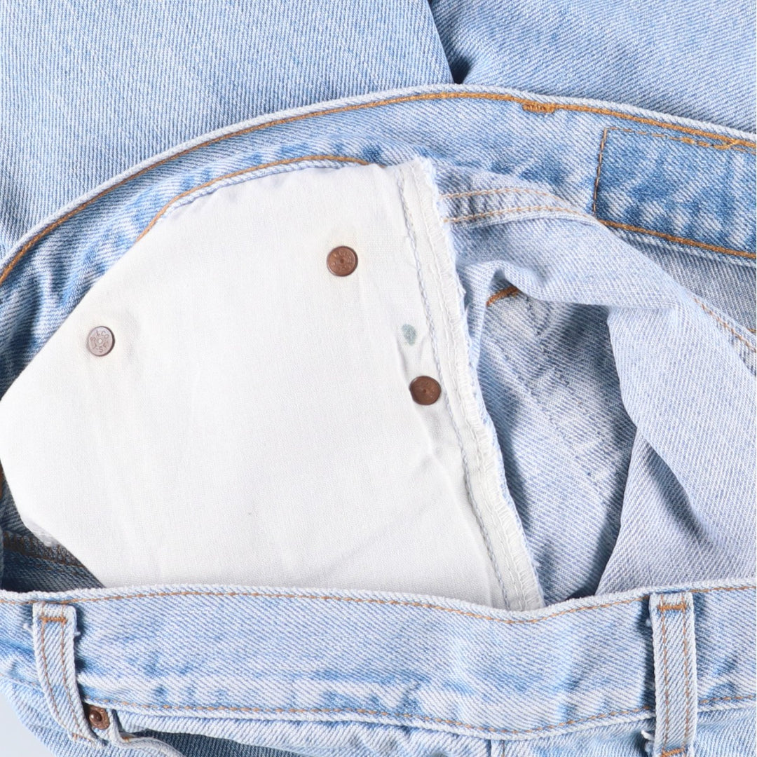 00'S Levi's 550 Relaxed Fit Black Denim Tapered Denim Pants Men's W34 cotton Blue type light blue Vintage Second Hand