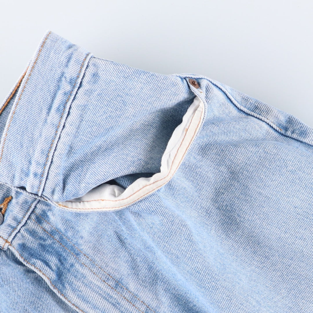 00'S Levi's 550 Relaxed Fit Black Denim Tapered Denim Pants Men's W34 cotton Blue type light blue Vintage Second Hand