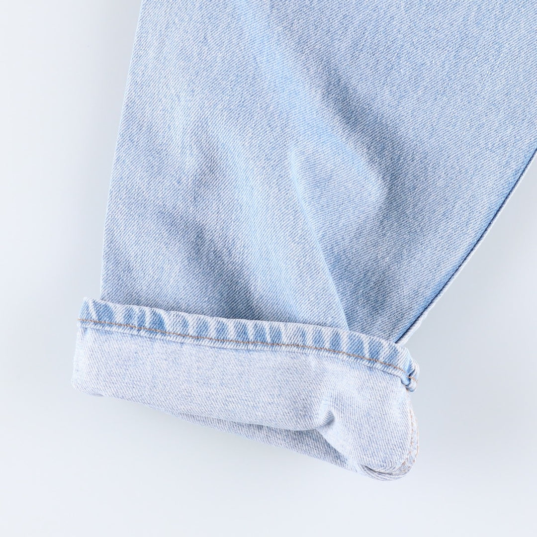 00'S Levi's 550 Relaxed Fit Black Denim Tapered Denim Pants Men's W34 cotton Blue type light blue Vintage Second Hand