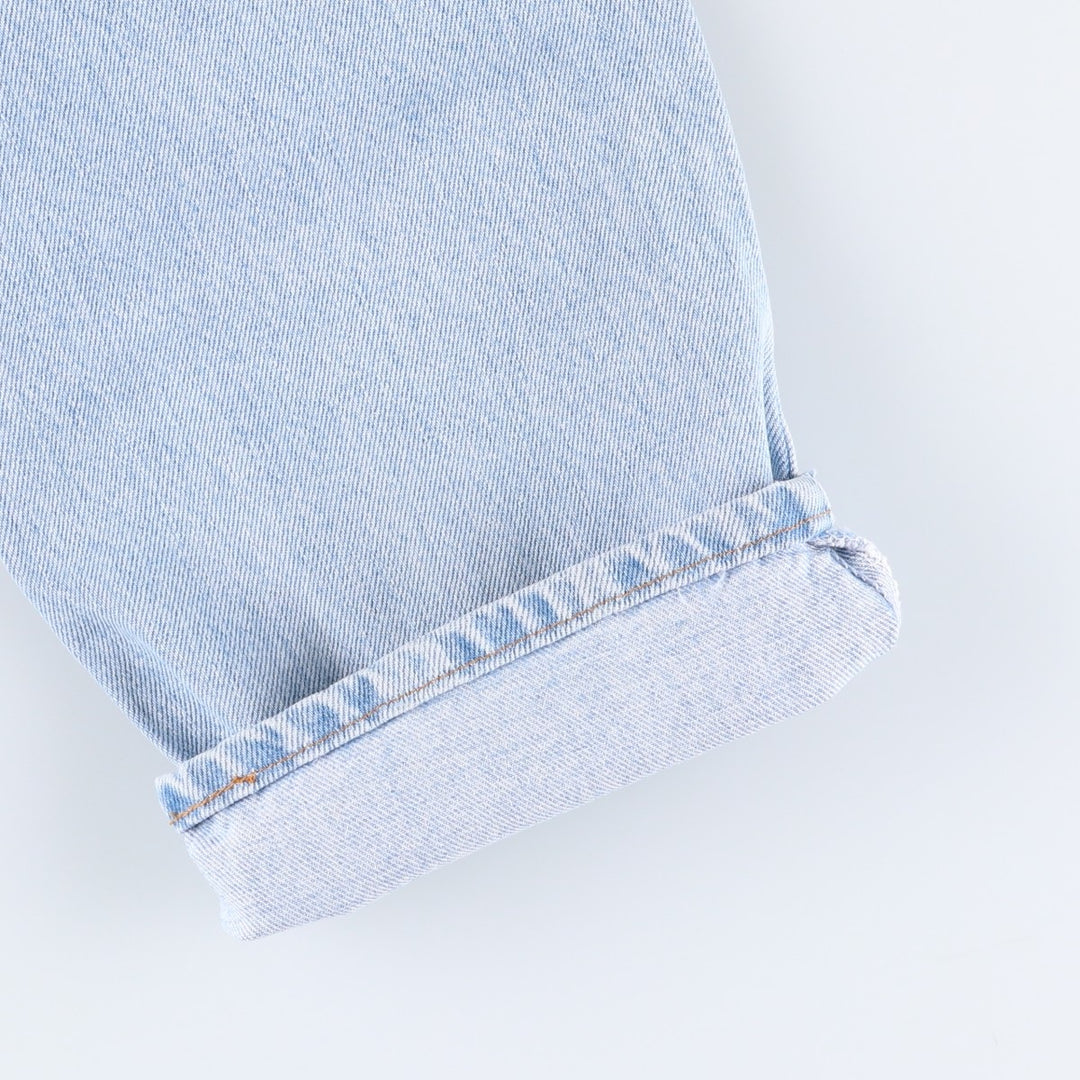 00'S Levi's 550 Relaxed Fit Black Denim Tapered Denim Pants Men's W34 cotton Blue type light blue Vintage Second Hand
