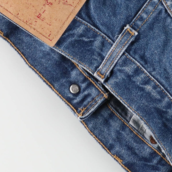 00'S Levi's 505 REGULAR FIT STRAIGHT LEG tapered denim pants for men, size w33 cotton blue type Vintage Second Hand